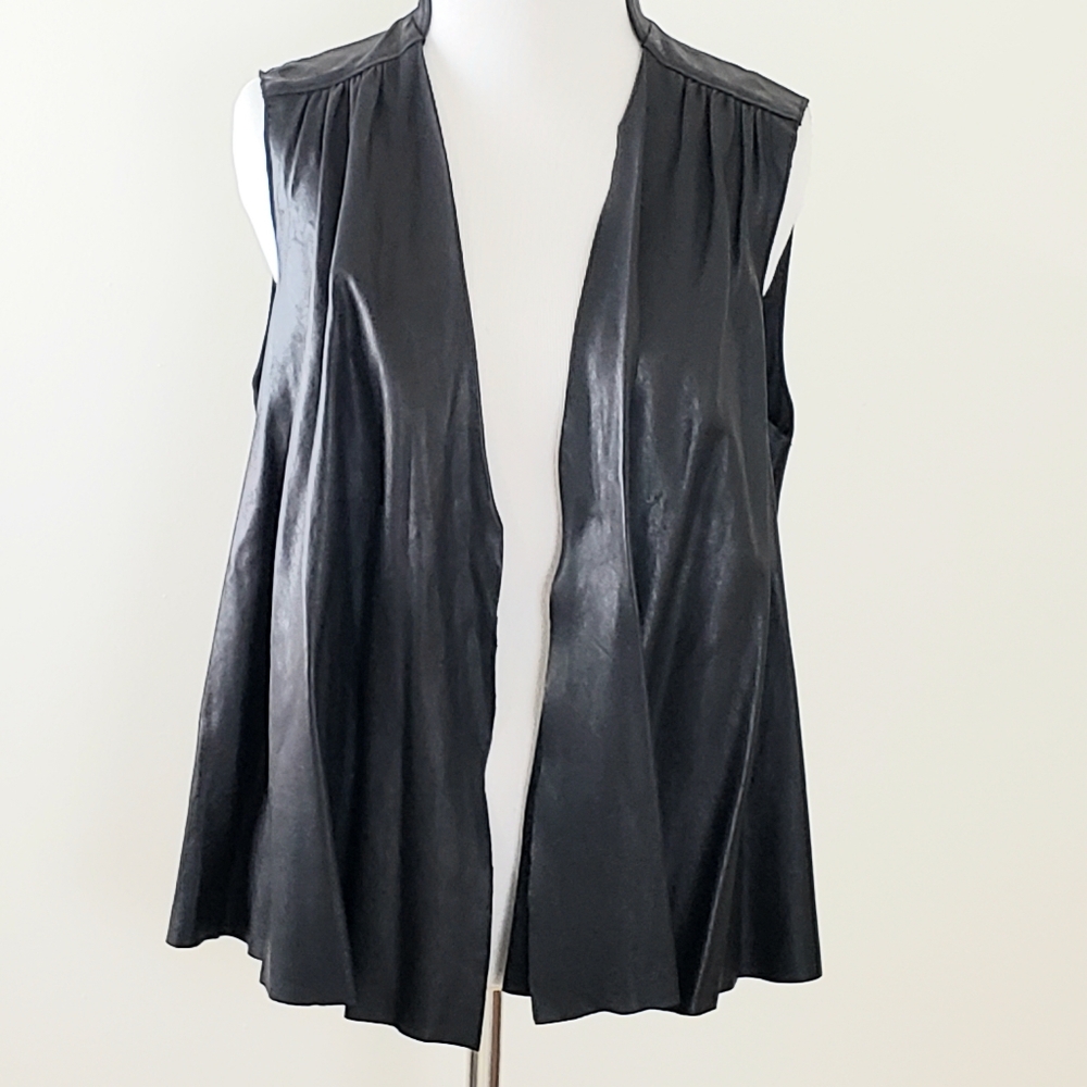 Alice +Olivia leather Vest